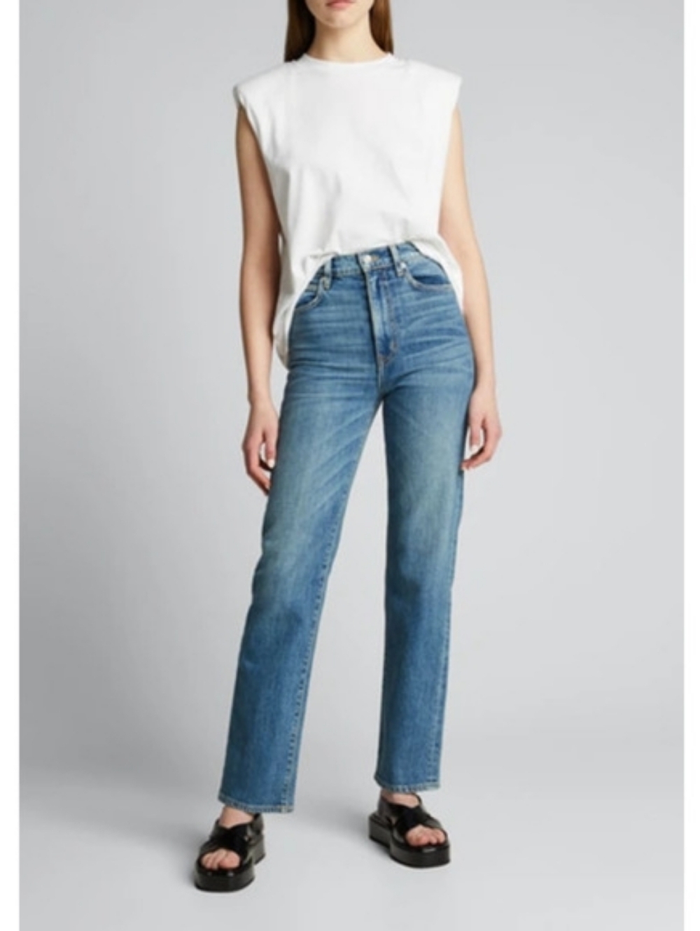 SLVRLAKE London Jean in Blue Bird - Picture 10 of 12